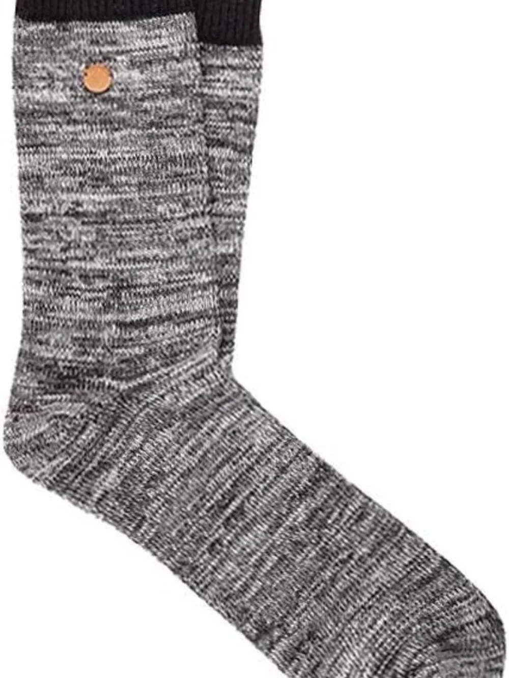 Birkenstock Roma Socks Anthracite S/M | Women's 4-7.5 Crew Cotton Comfort Socks
